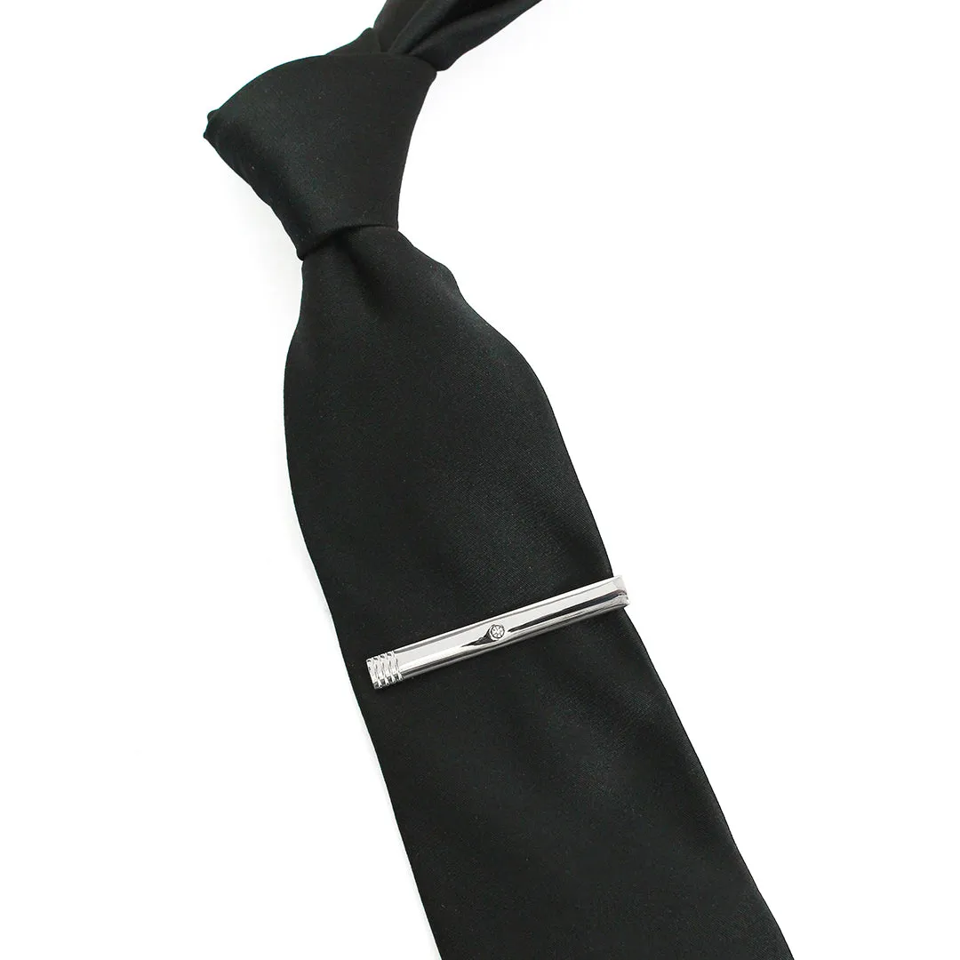 Peluche Striking CrystalTie Pin for Men