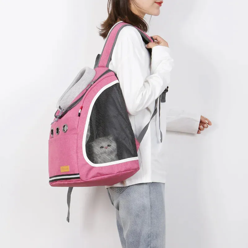 Pet Dog Carrier Bag Luxury Foldable Cat Carrier Dog Backpack for Small Dog Breathable Cat Bag Summer Dog Accessories