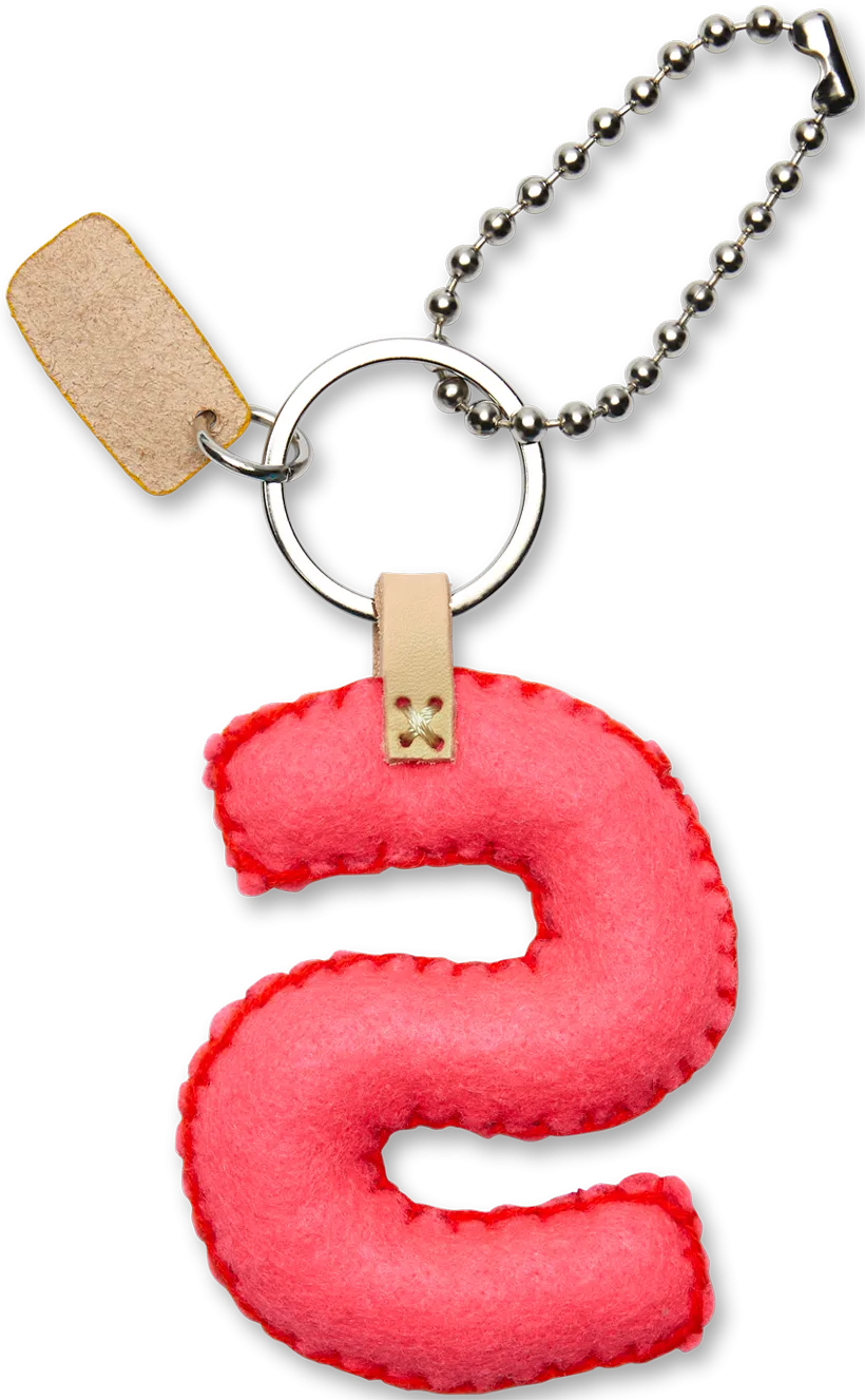 Pink Felt Alphabet Charms