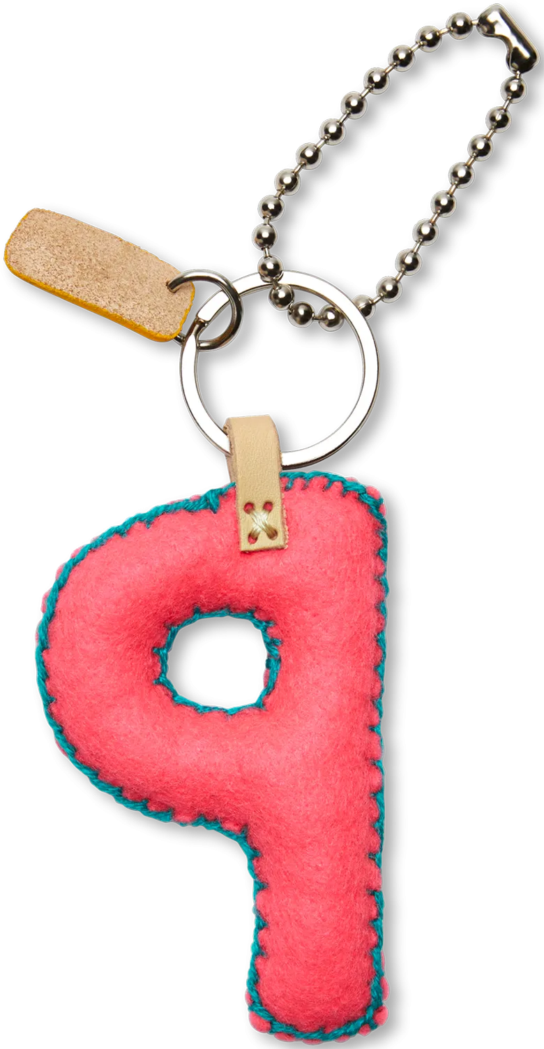 Pink Felt Alphabet Charms