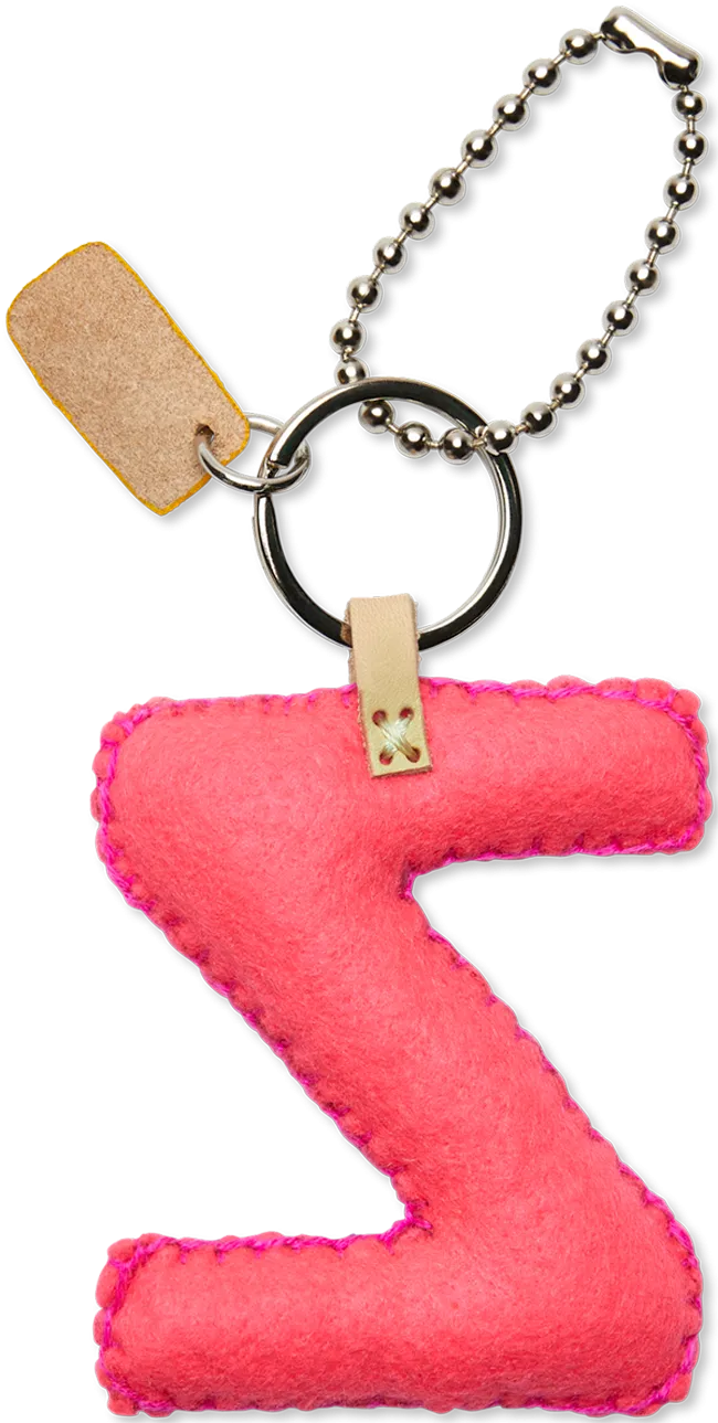Pink Felt Alphabet Charms