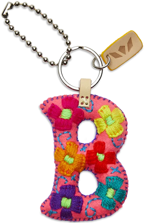 Pink Felt Alphabet Charms