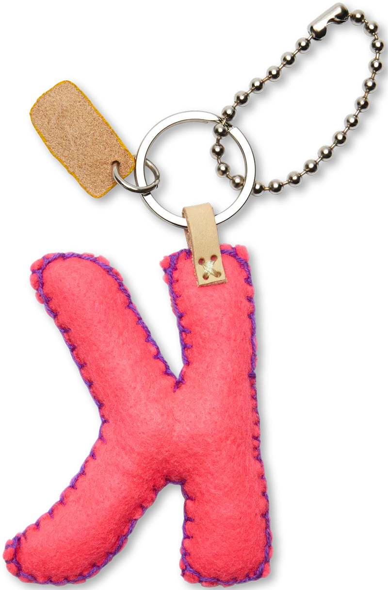 Pink Felt Alphabet Charms