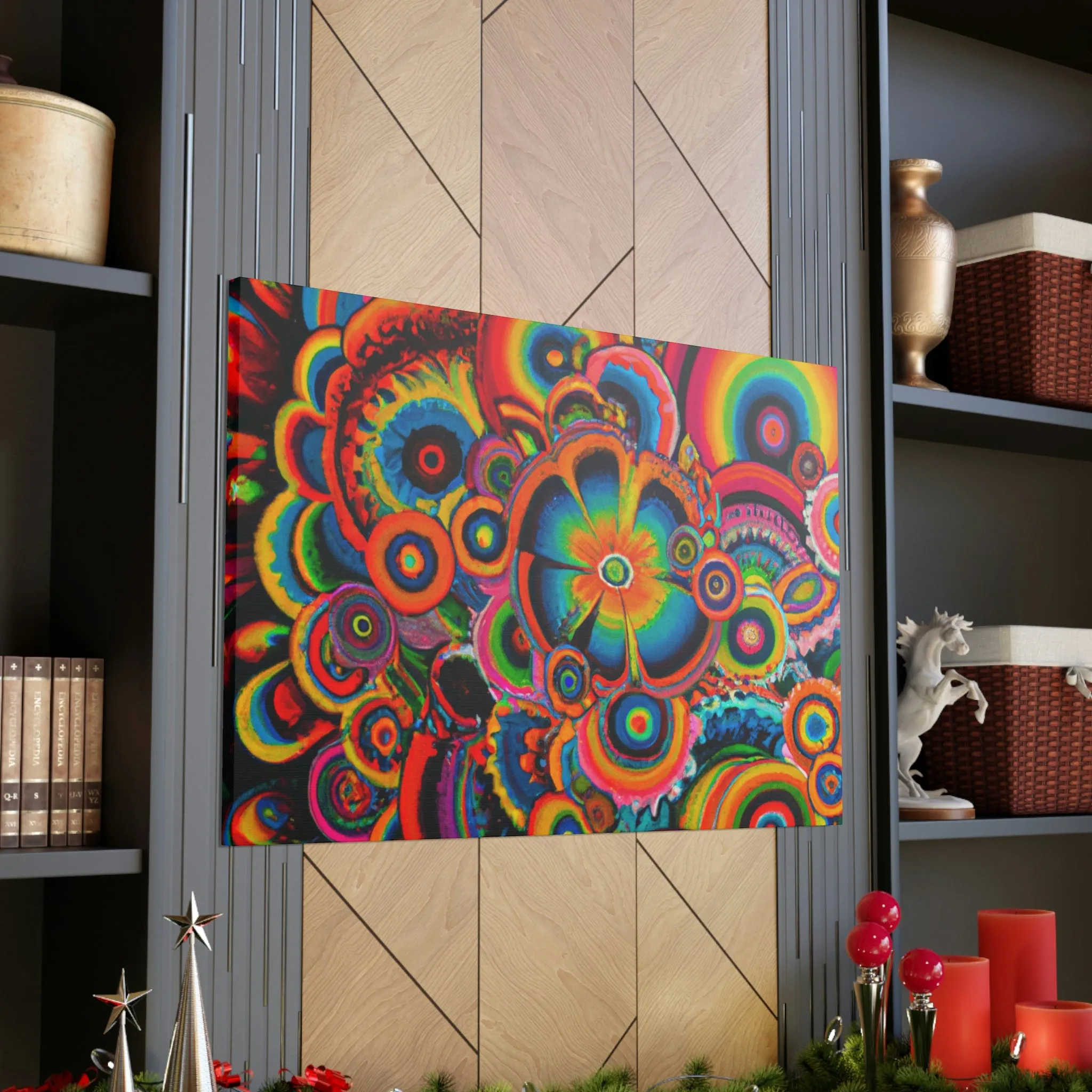 "Psychedelic Petals" - Canvas