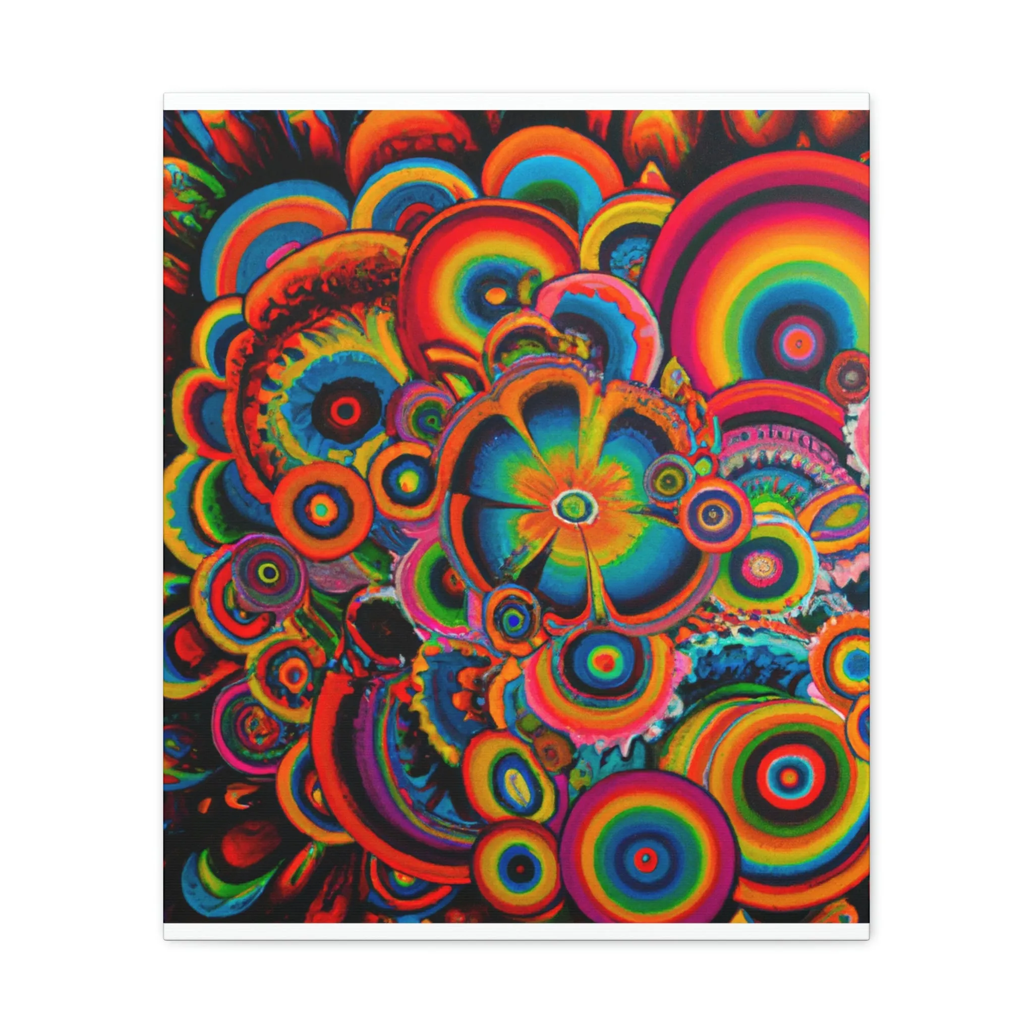 "Psychedelic Petals" - Canvas