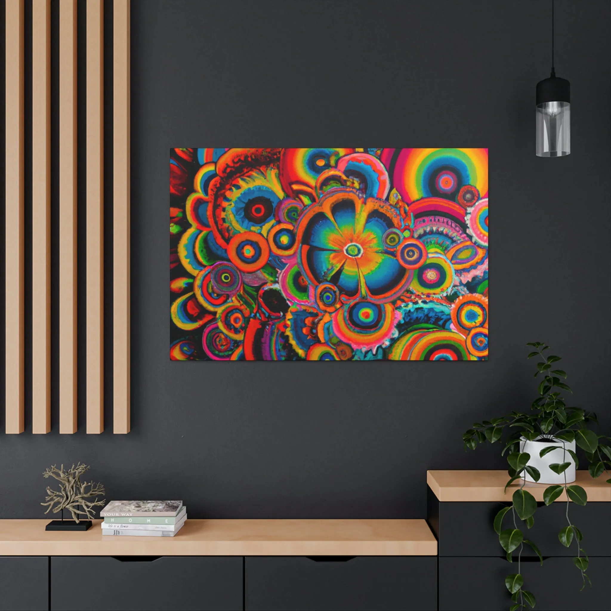"Psychedelic Petals" - Canvas