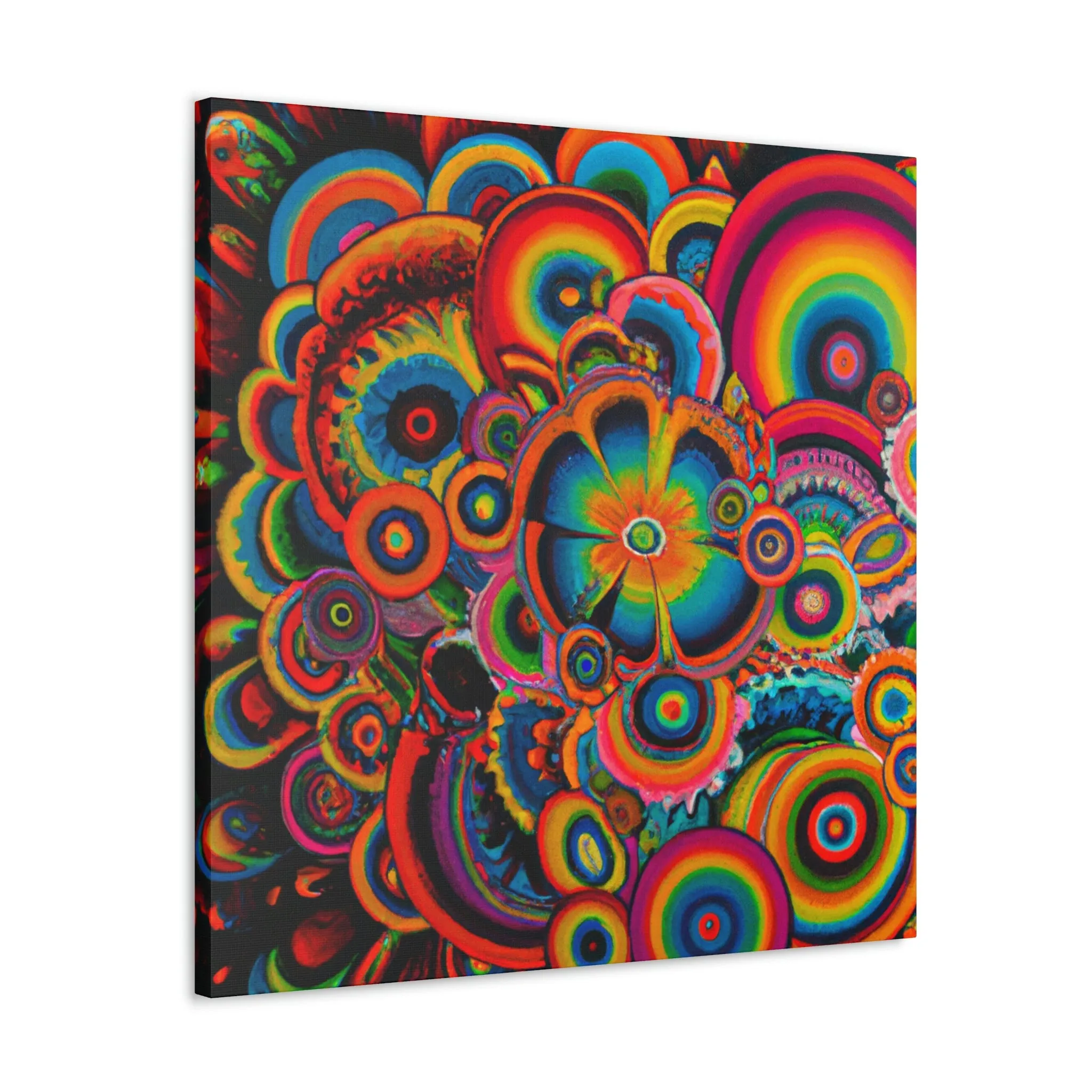 "Psychedelic Petals" - Canvas