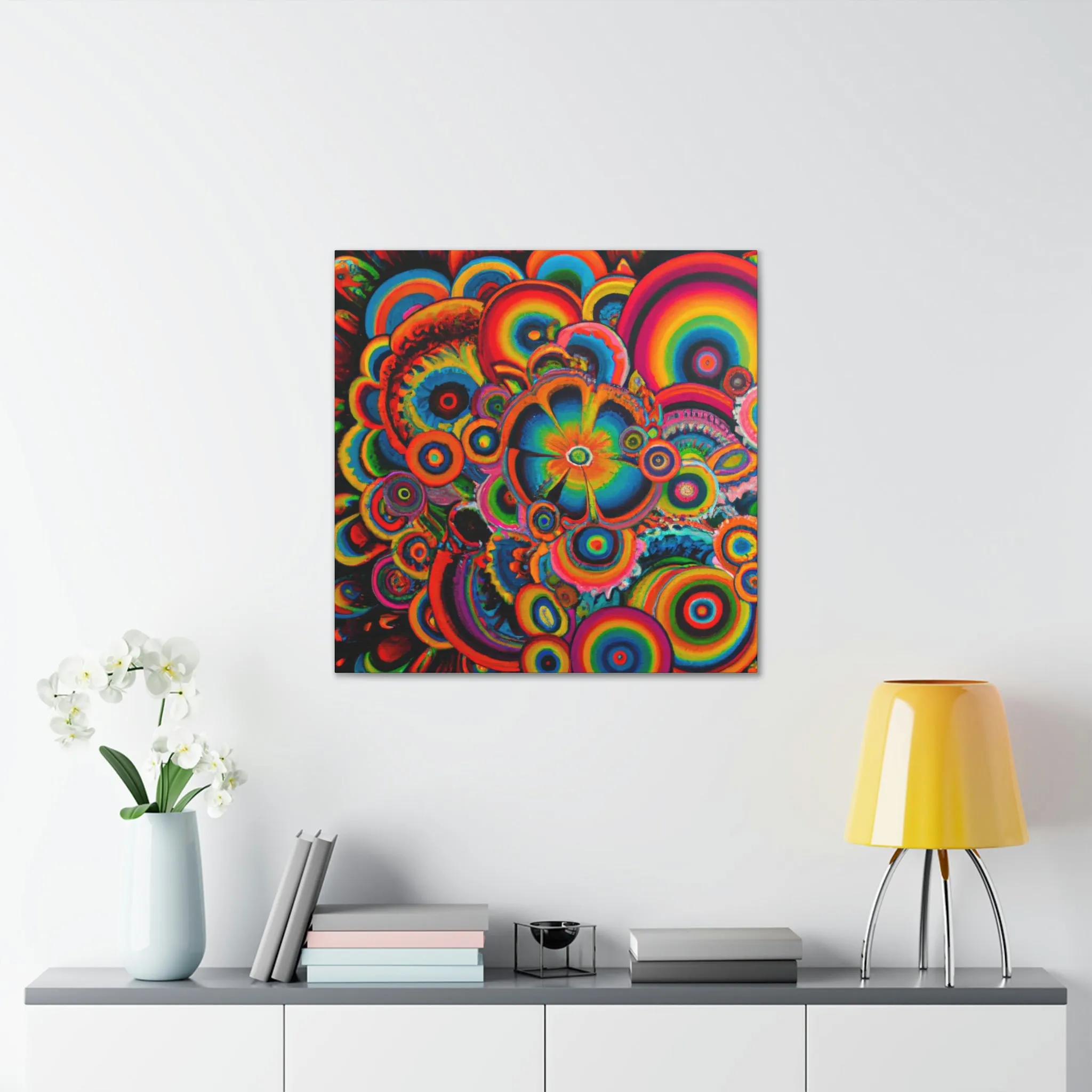 "Psychedelic Petals" - Canvas