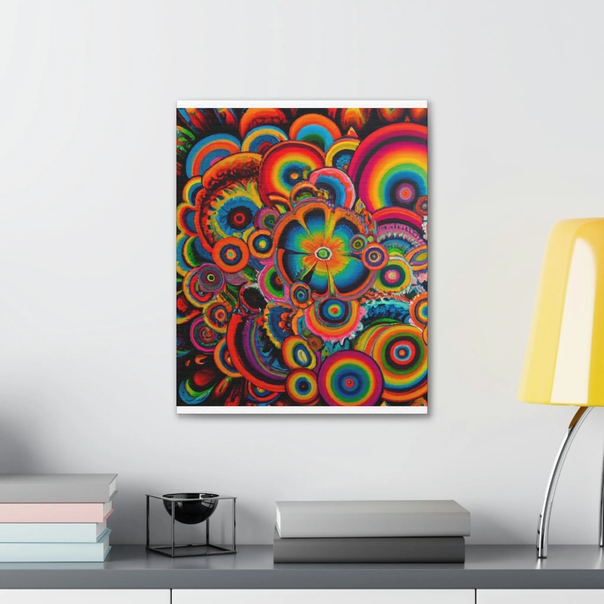 "Psychedelic Petals" - Canvas
