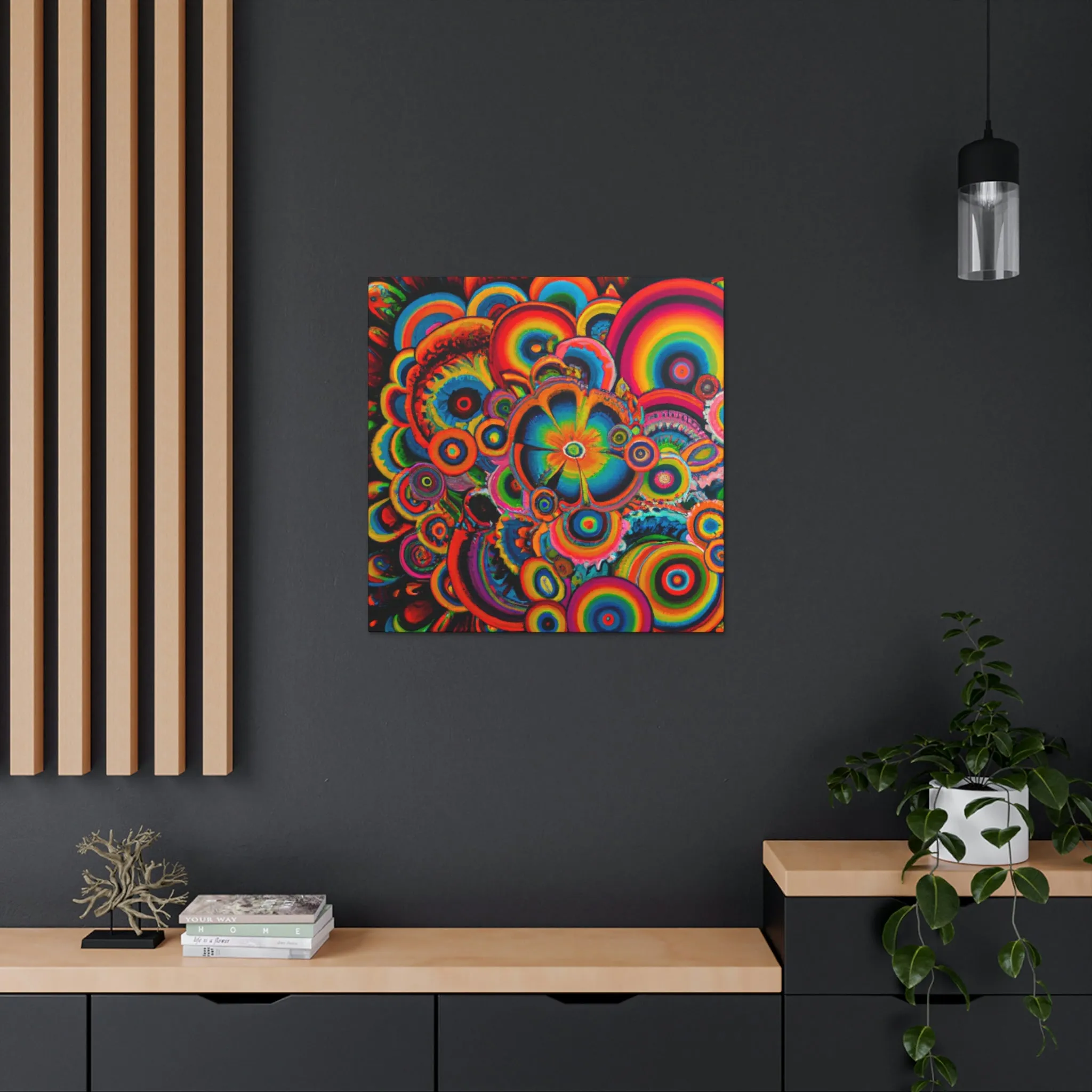 "Psychedelic Petals" - Canvas
