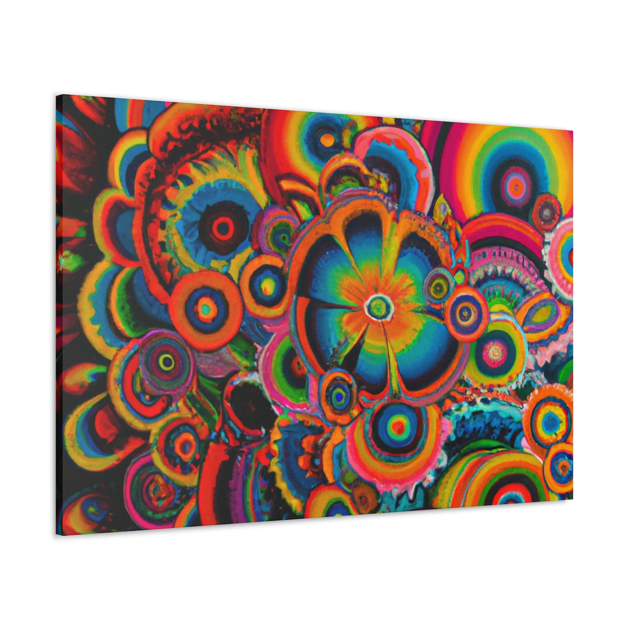 "Psychedelic Petals" - Canvas