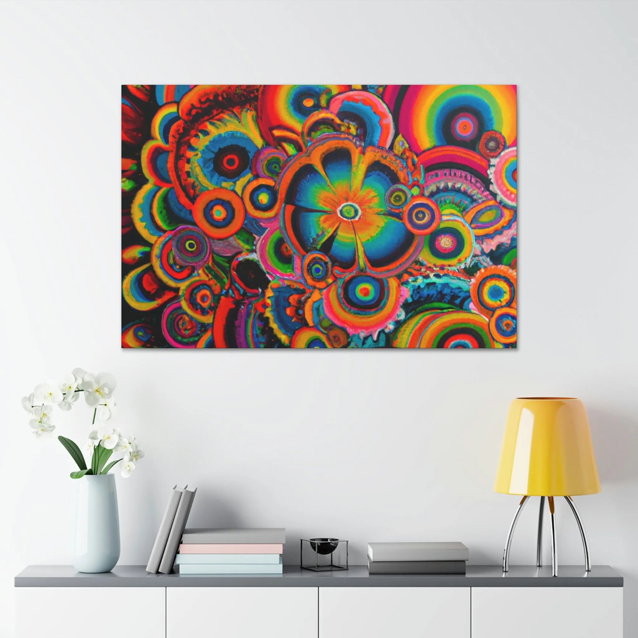 "Psychedelic Petals" - Canvas