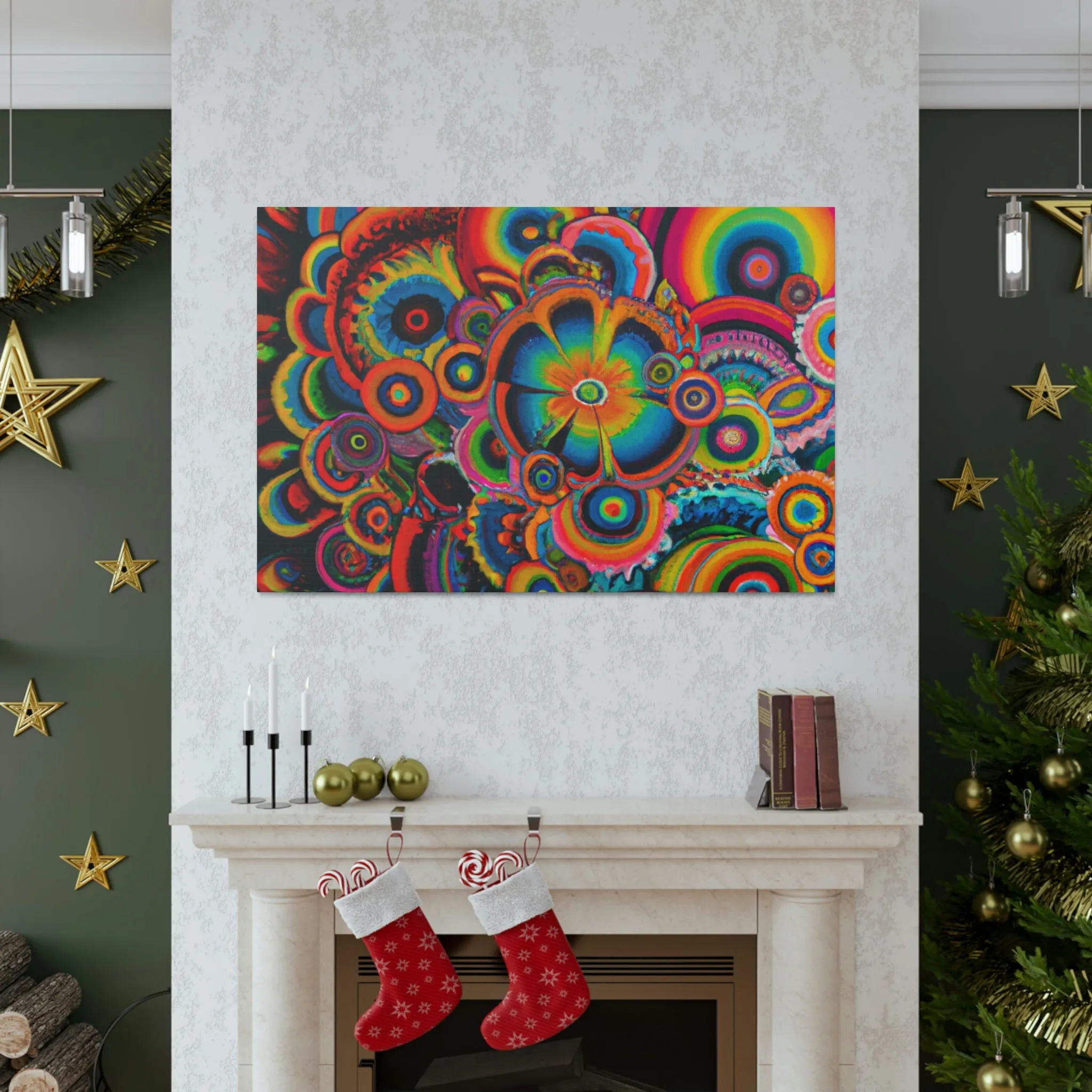 "Psychedelic Petals" - Canvas