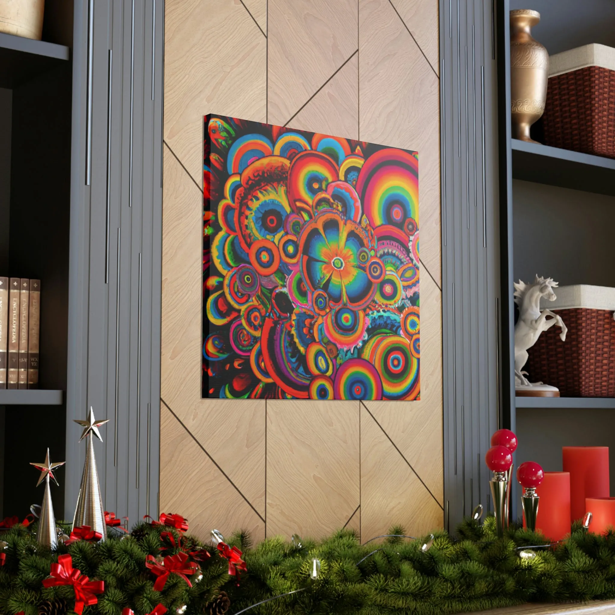 "Psychedelic Petals" - Canvas