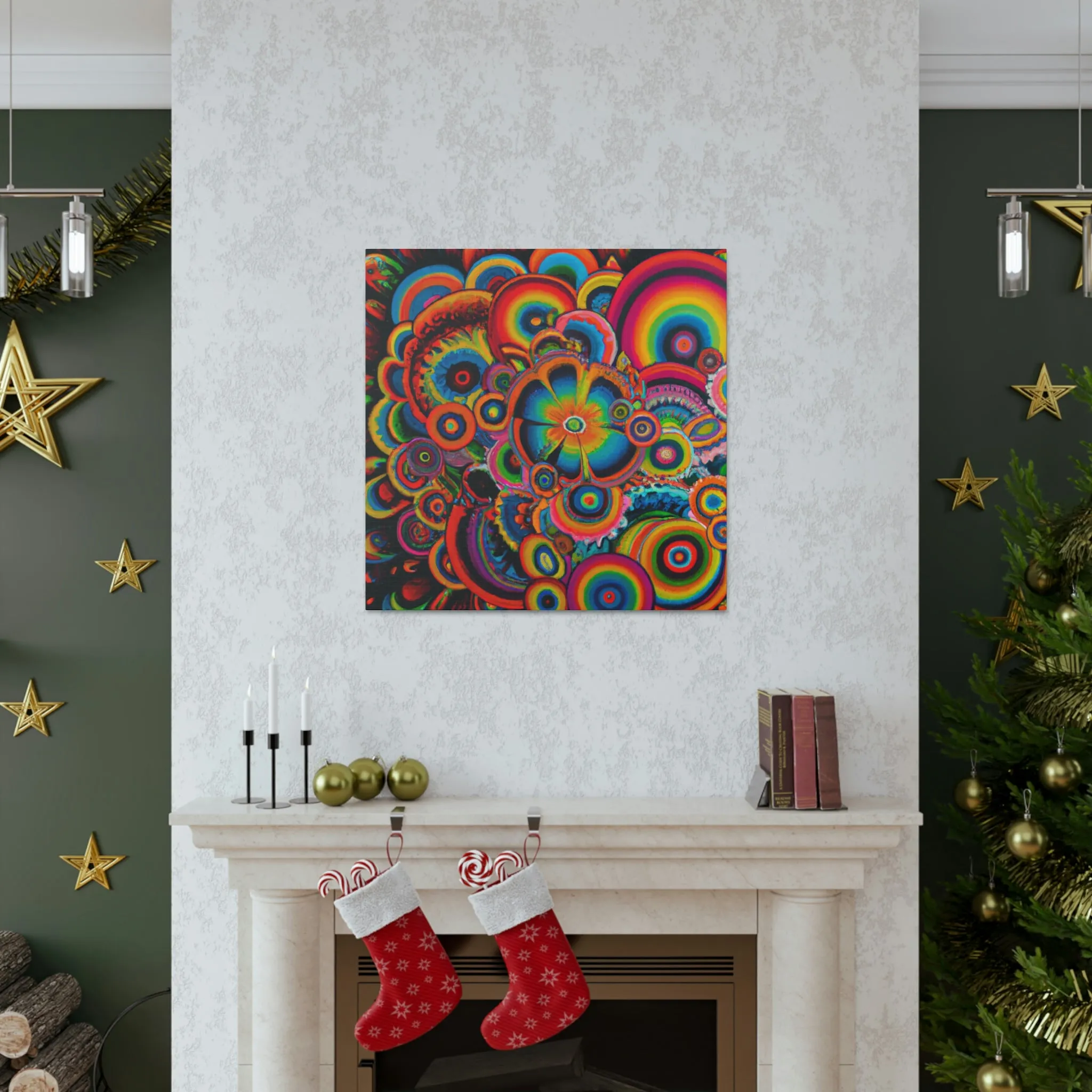 "Psychedelic Petals" - Canvas