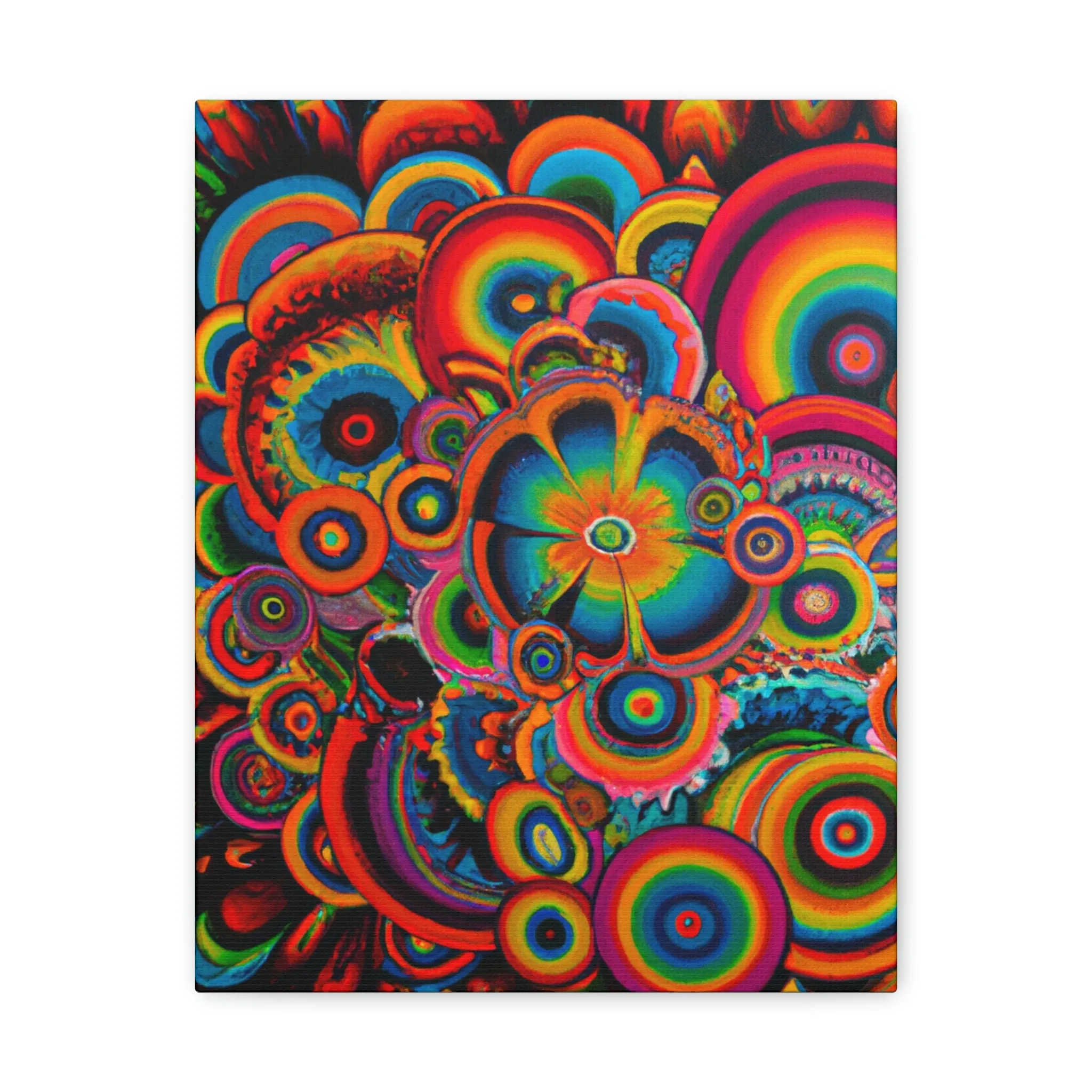 "Psychedelic Petals" - Canvas