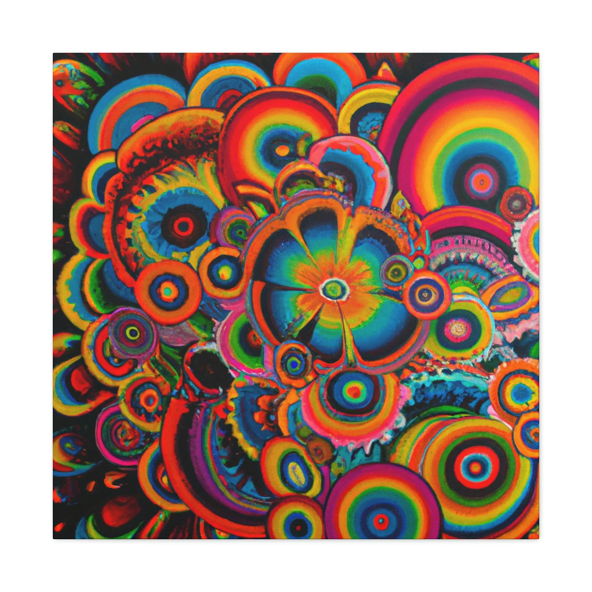"Psychedelic Petals" - Canvas