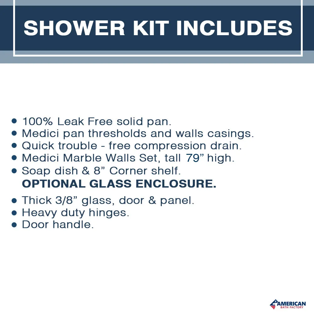 Rafe Marble Classic Neo Shower Enclosure Kit