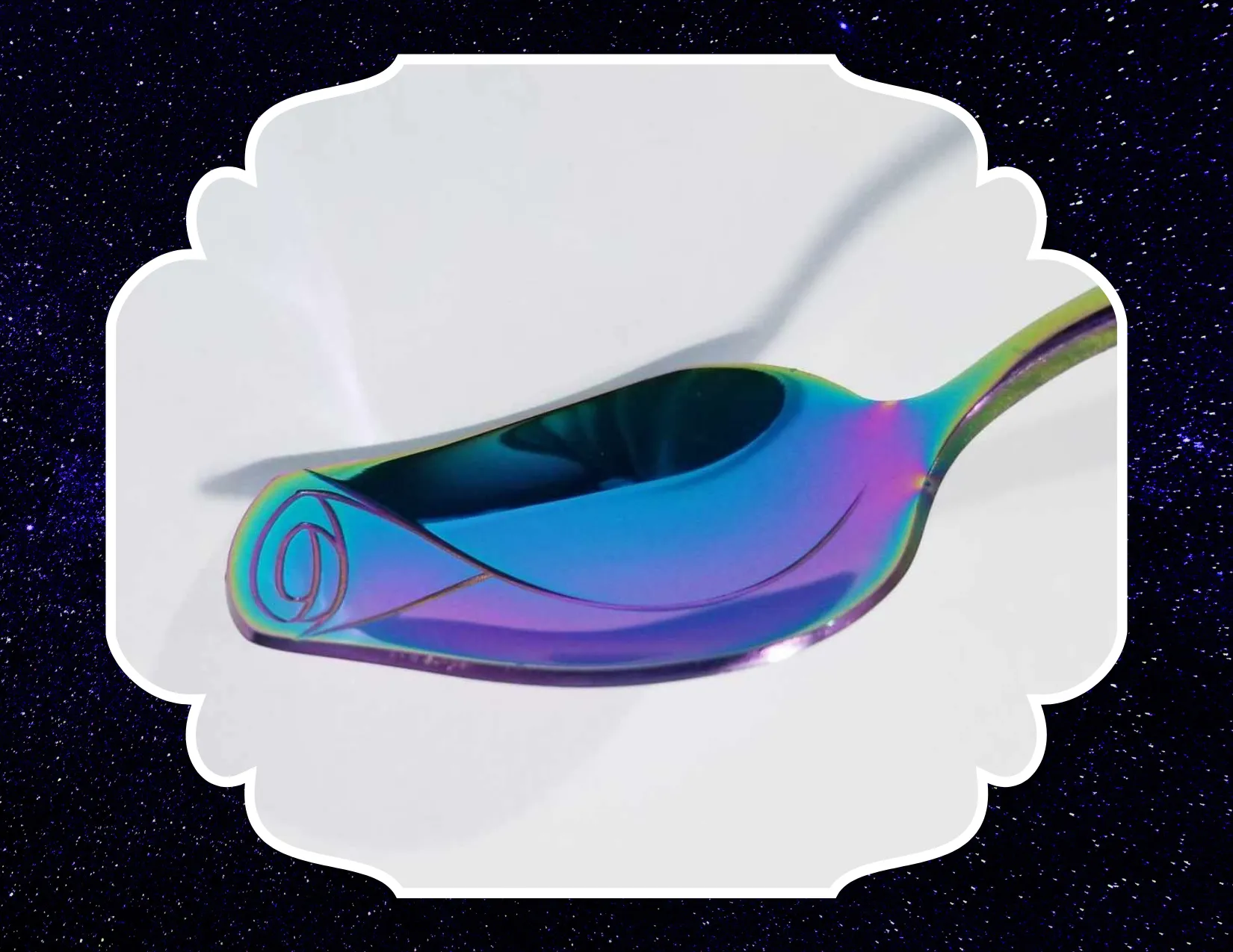 Rose Glitter Spoon