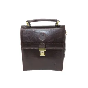 Small Brown Vintage Messenger Bag