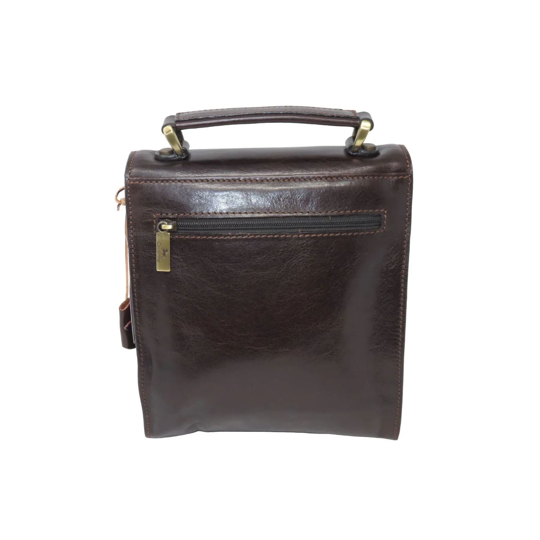 Small Brown Vintage Messenger Bag
