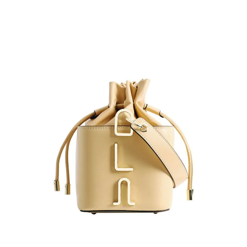 Small Leather Bucket Bag