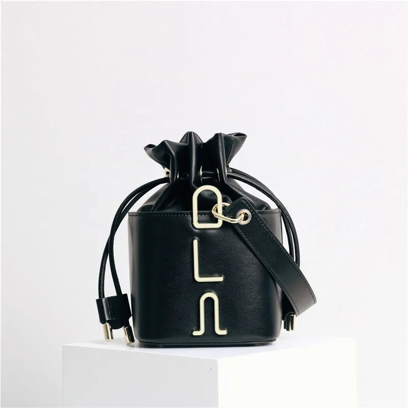 Small Leather Bucket Bag