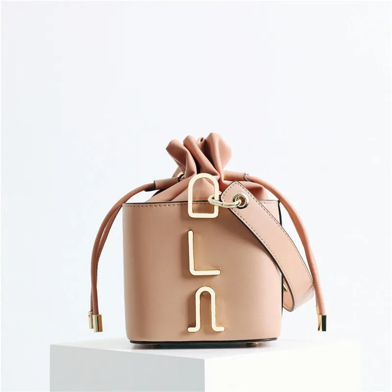Small Leather Bucket Bag