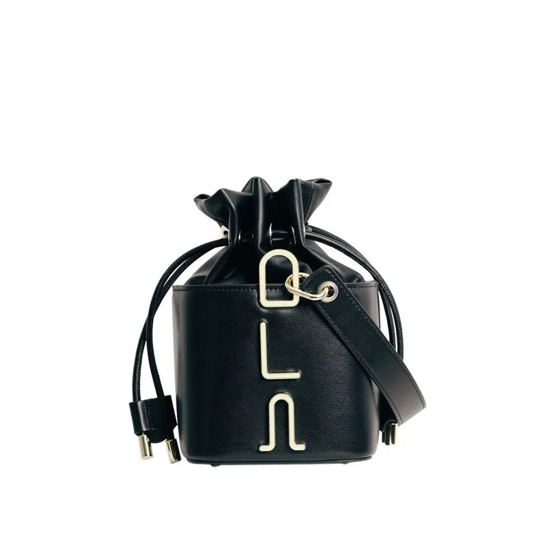 Small Leather Bucket Bag