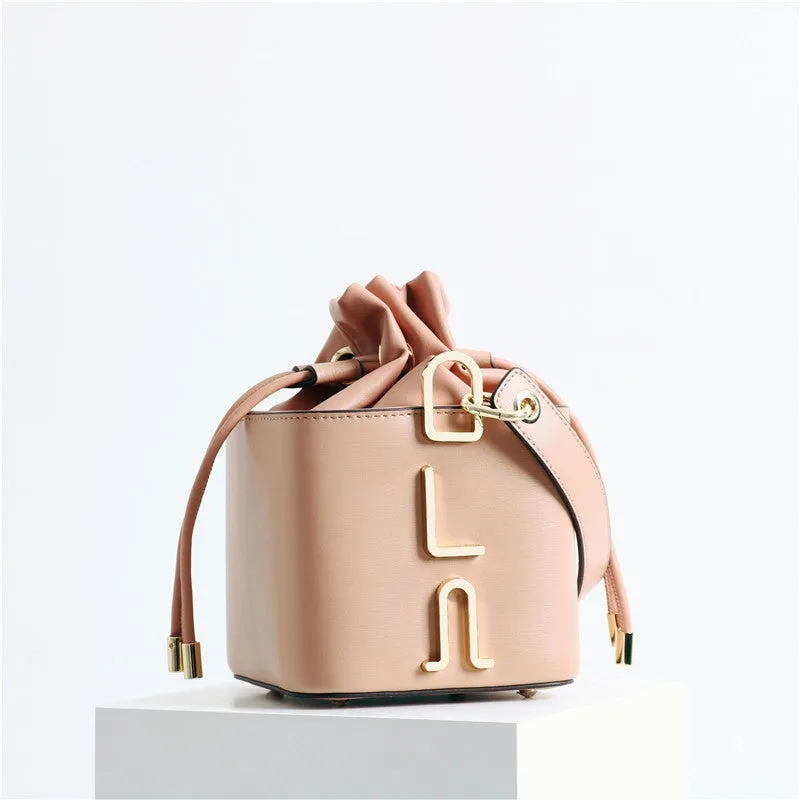 Small Leather Bucket Bag