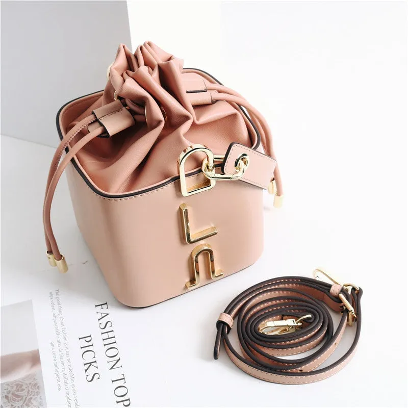 Small Leather Bucket Bag