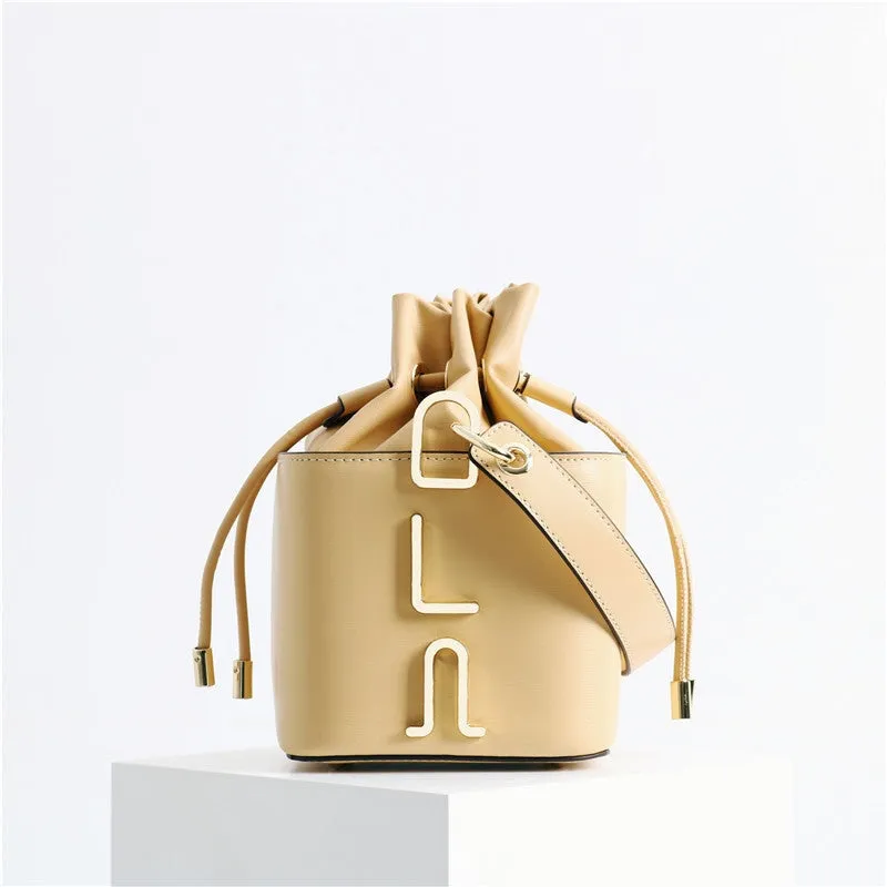 Small Leather Bucket Bag