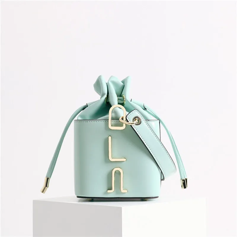 Small Leather Bucket Bag