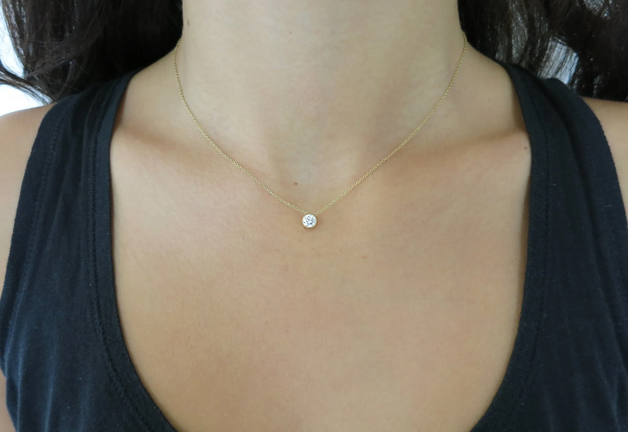 Solitaire Diamond Necklace | .50ct