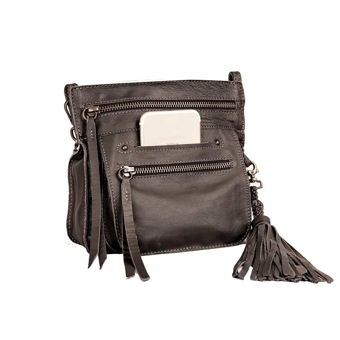 Stretta Small Leather Crossbody and Belt Hip Bag