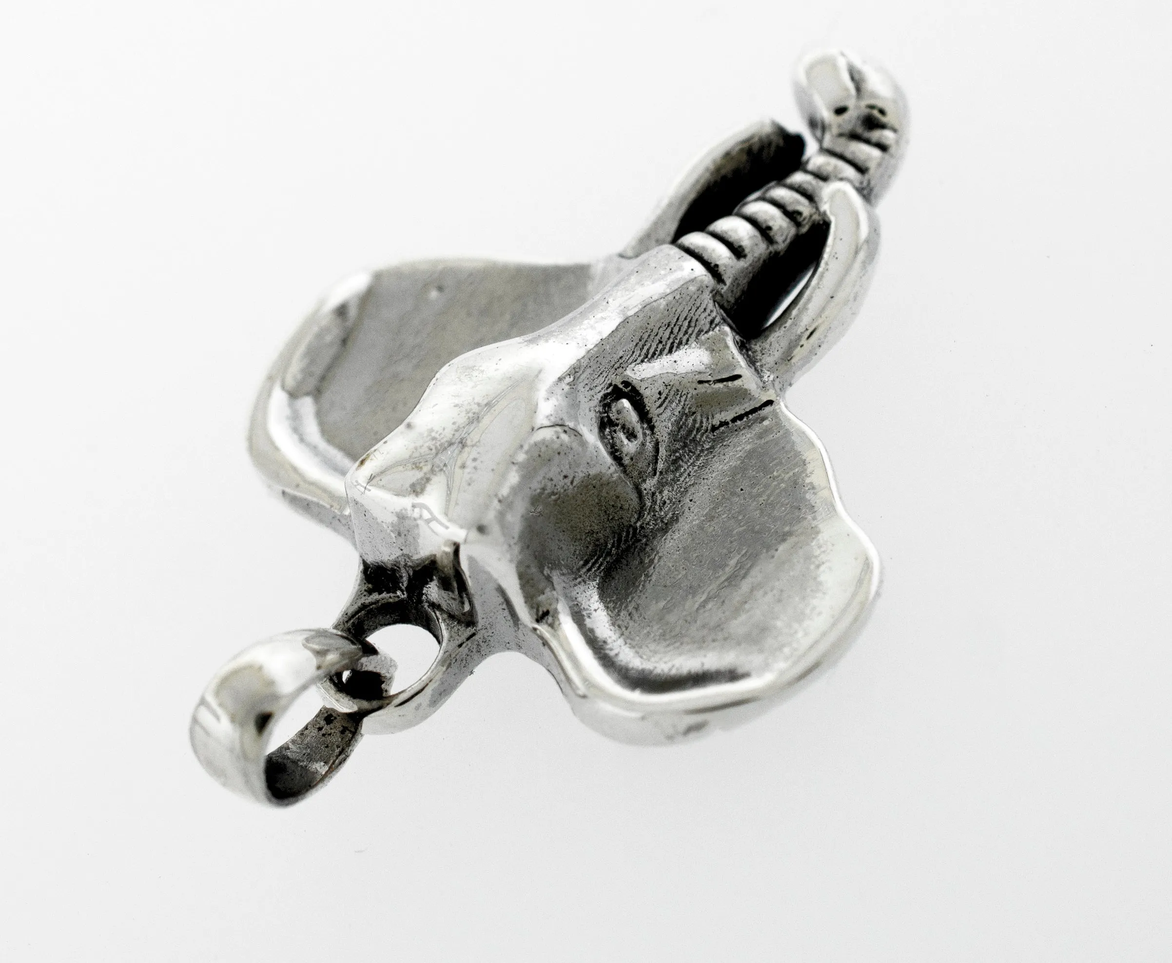 Striking Elephant Head Pendant