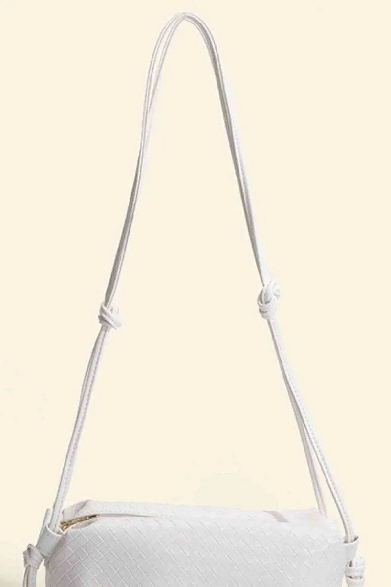 Vegan Leather Knot Detail Shoulder Bag