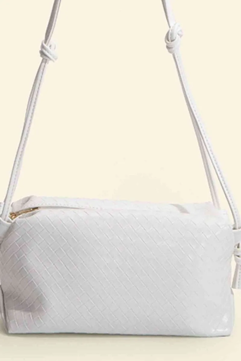 Vegan Leather Knot Detail Shoulder Bag