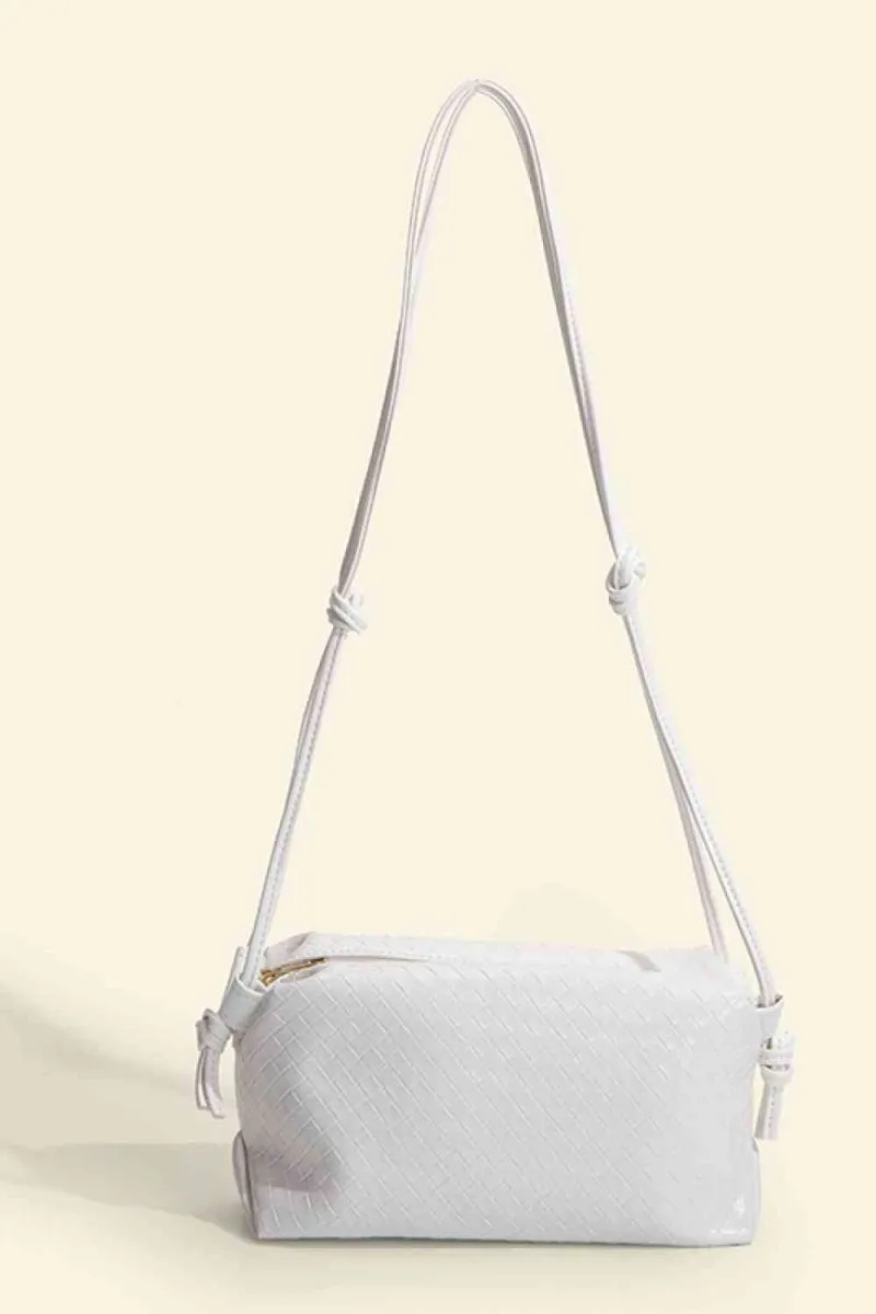 Vegan Leather Knot Detail Shoulder Bag