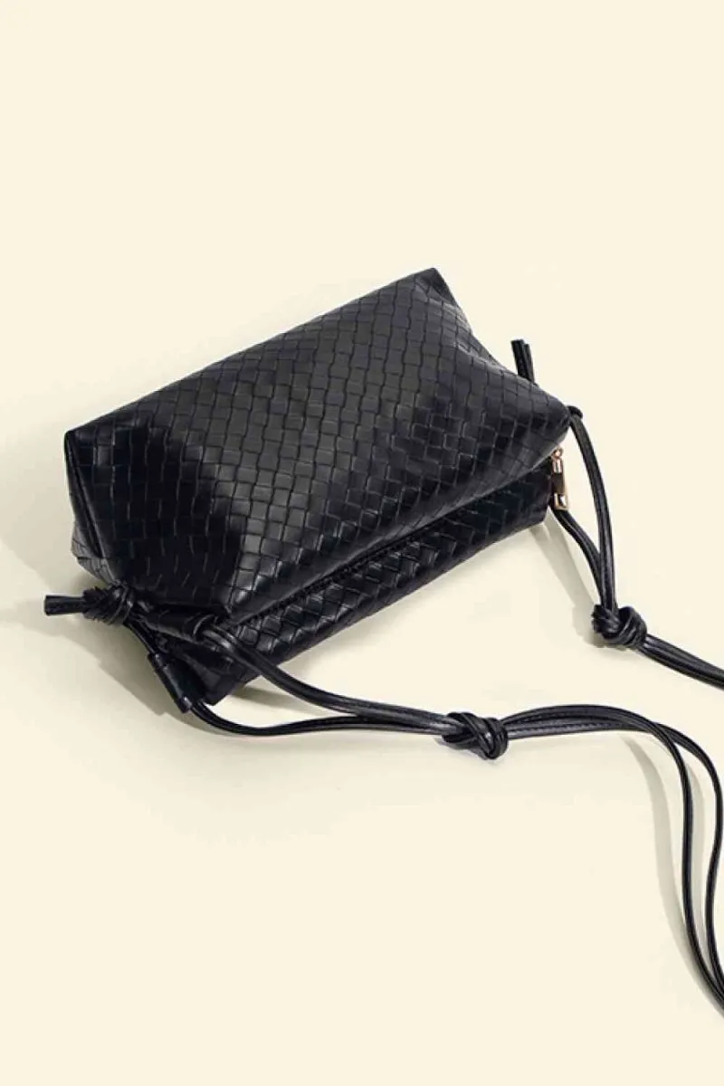 Vegan Leather Knot Detail Shoulder Bag