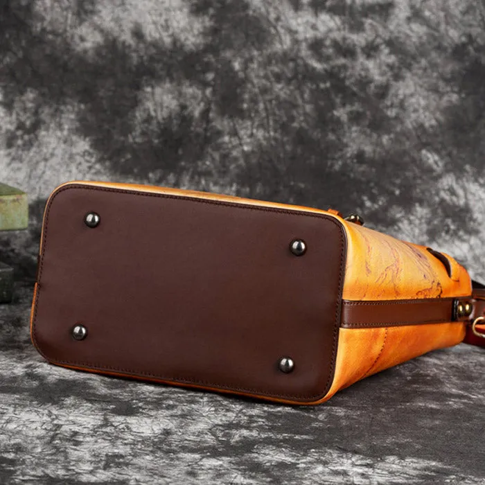 Vintage Ladies Leather Over The Shoulder Bag Side Bags For Women