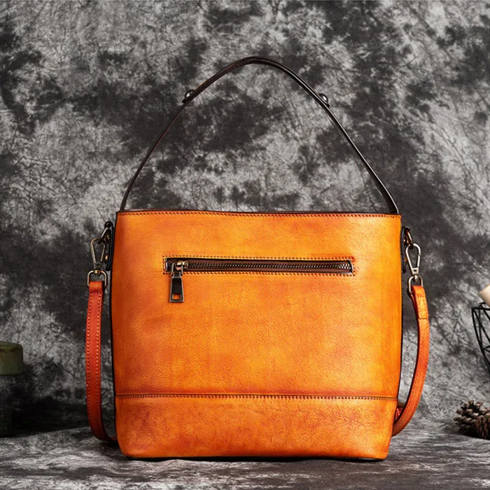 Vintage Ladies Leather Over The Shoulder Bag Side Bags For Women