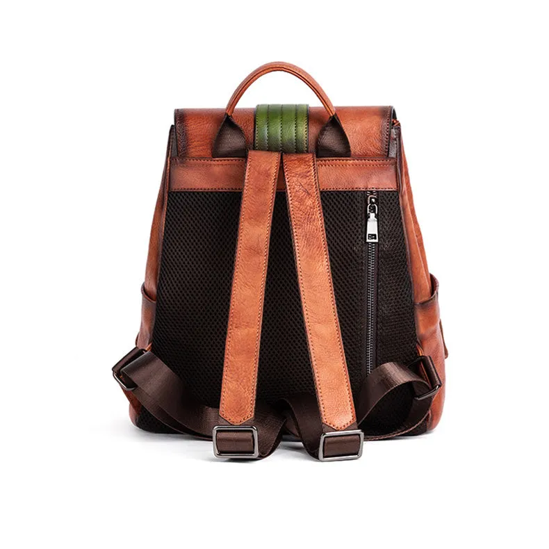Vintage Womens Western Backpack Purses Ladies Rucksack Bag