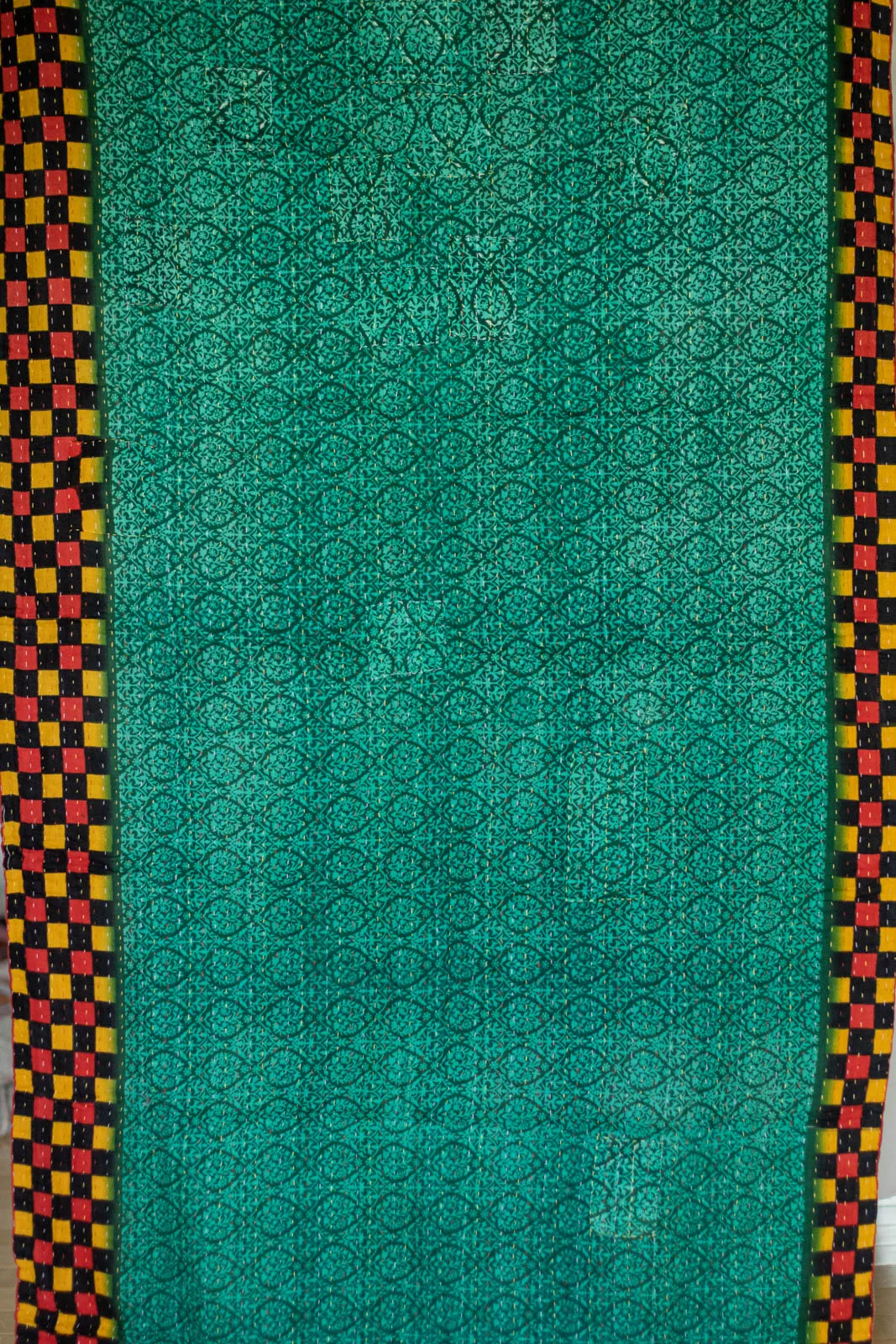 Work Kantha Throw