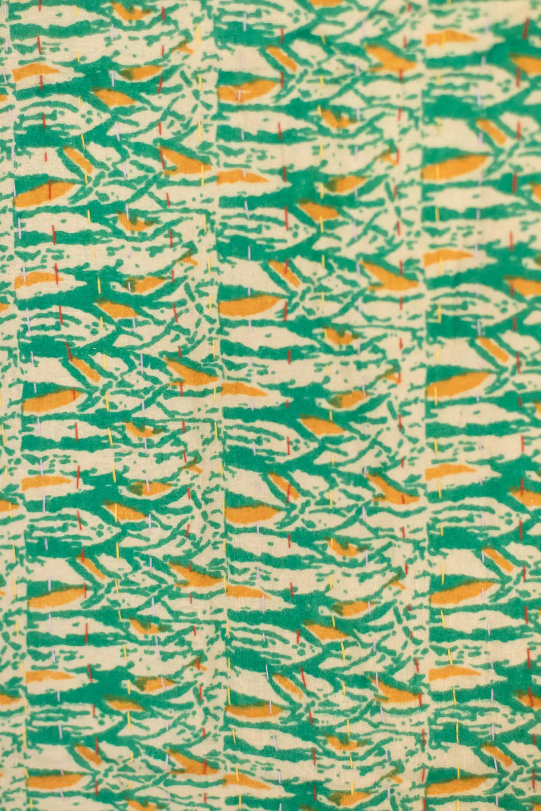 Work Kantha Throw