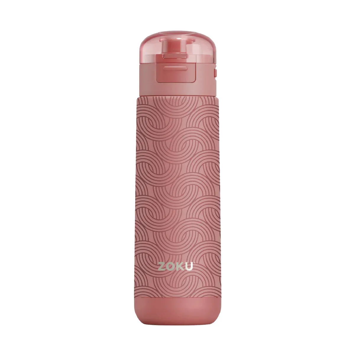 Zoku Flip-Top Vacuum Sealed Stainless Steel Sports Bottle - 18oz – Pink Geo